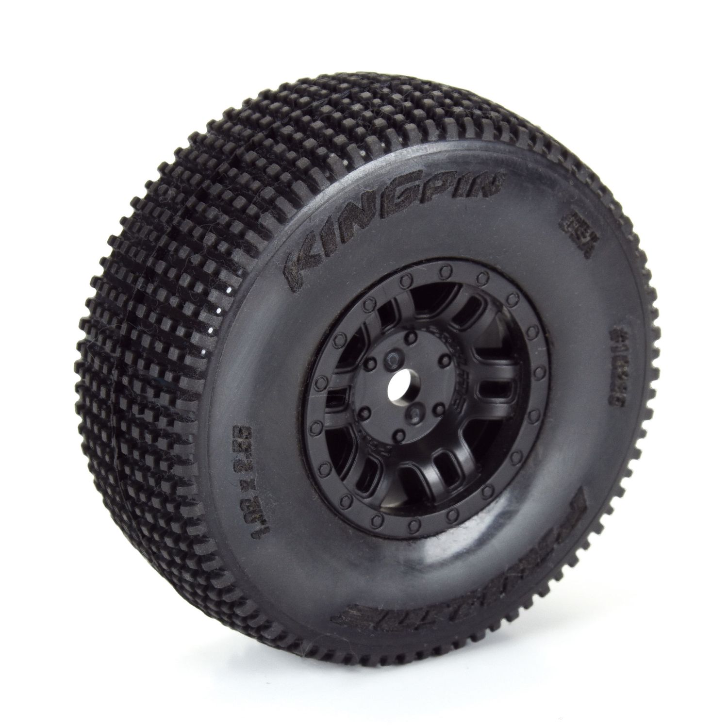 PRO1028510 King-Pin F/R Tires Mounted 12mm Hex Black Split Six (4) for ARRMA MOJAVE GROM