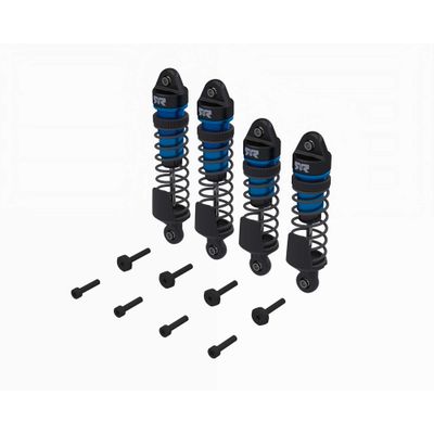 ARRMA Shock Set, Front/Rear Assembled, 700 cSt Oil, Blue (4): MINI
