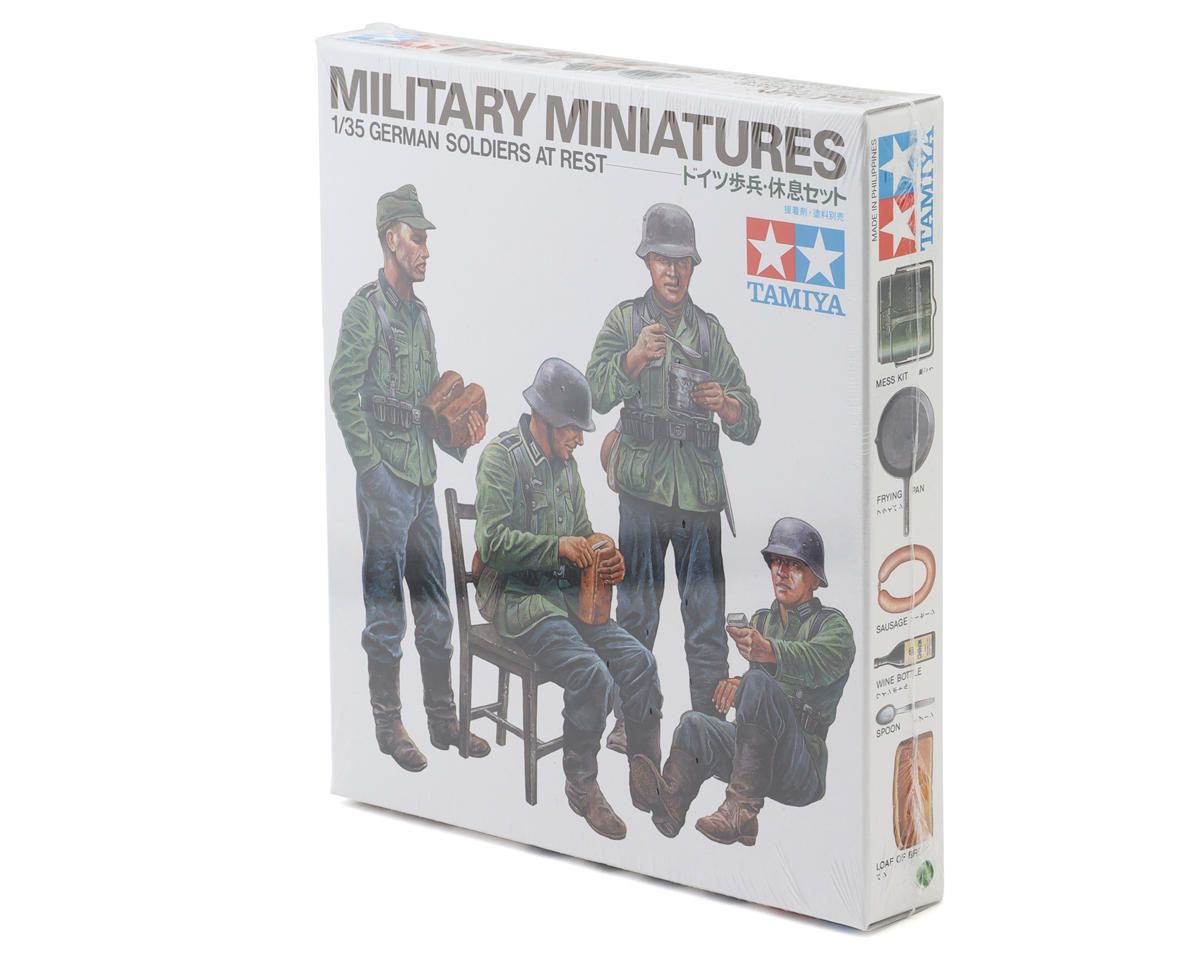 Tamiya 1/35 German Soldiers At Rest Plastic Figures Model Set (Limited Edition) (Re-Issue)