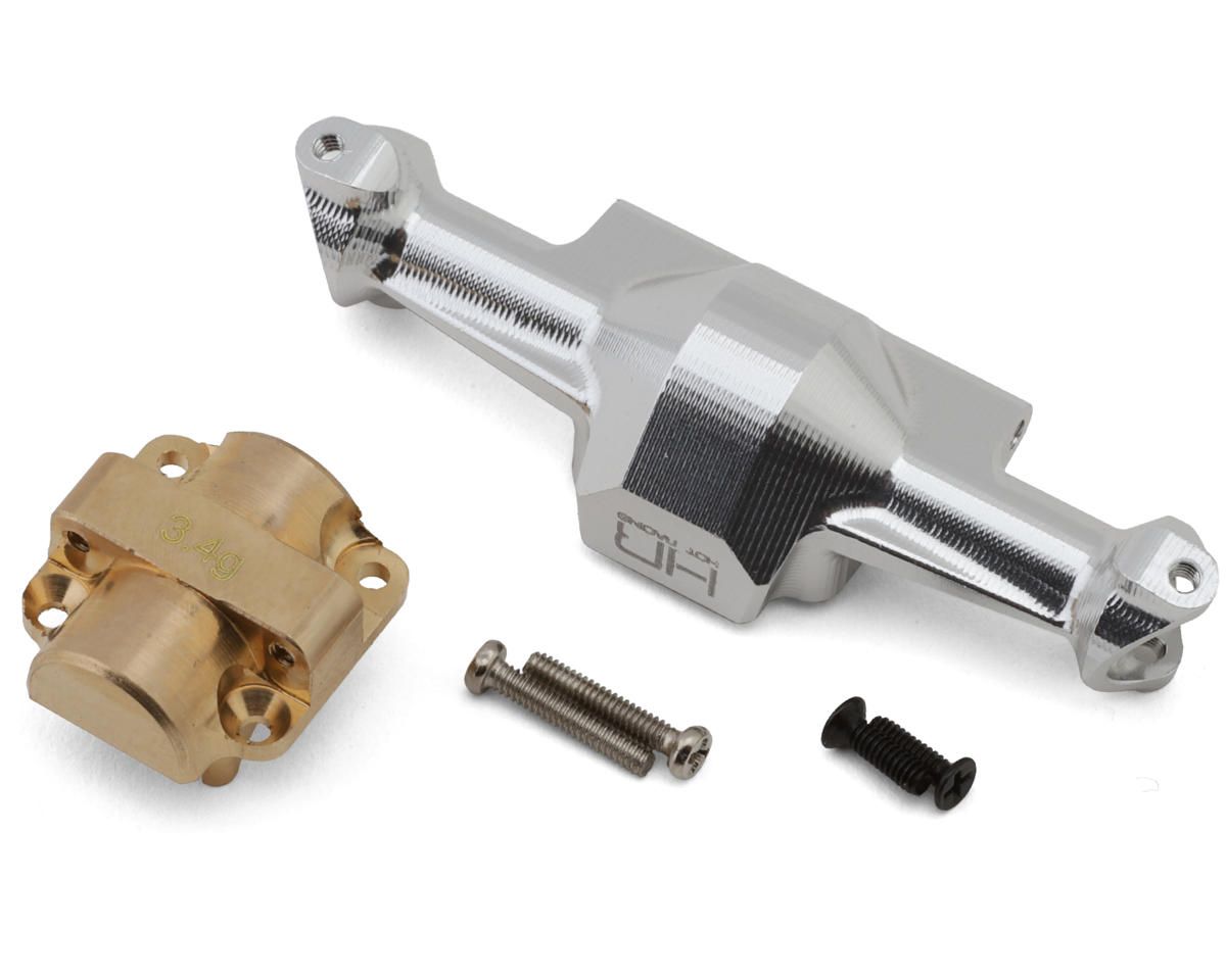 SXTY12H08 Hot Racing Axial SCX30 Aluminum Front Axle Housing w/Brass Cover