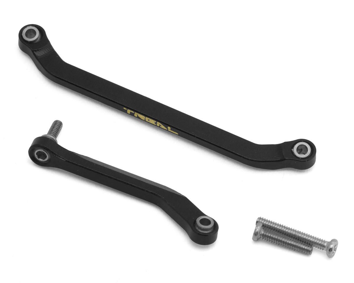 X005012LKH Treal Hobby Axial SCX30 Brass Steering Links Set (Black) *BRONCO &amp; JEEP ONLY*