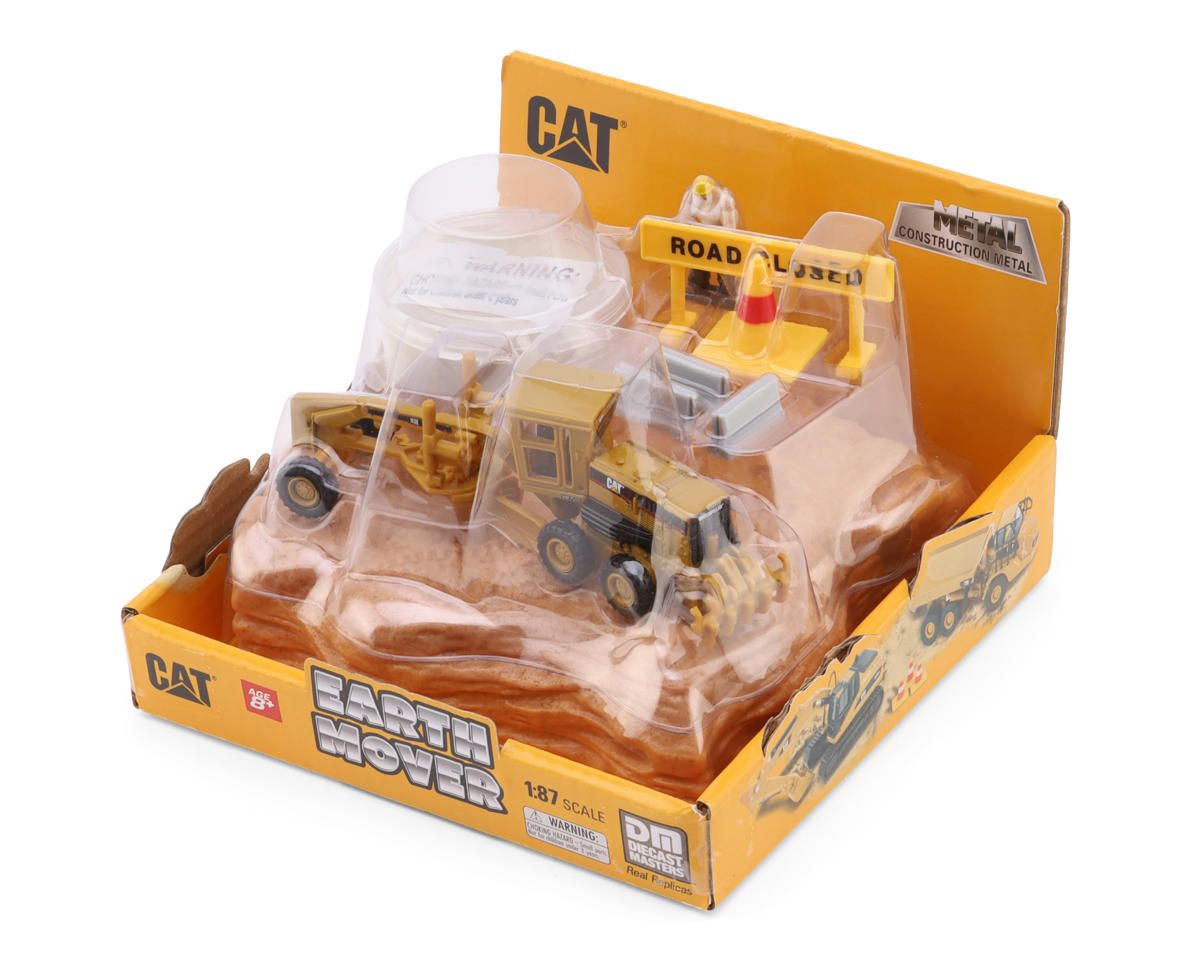 Diecast Masters Earth Mover 1/87 Cat® 163H Motor Grader Playset