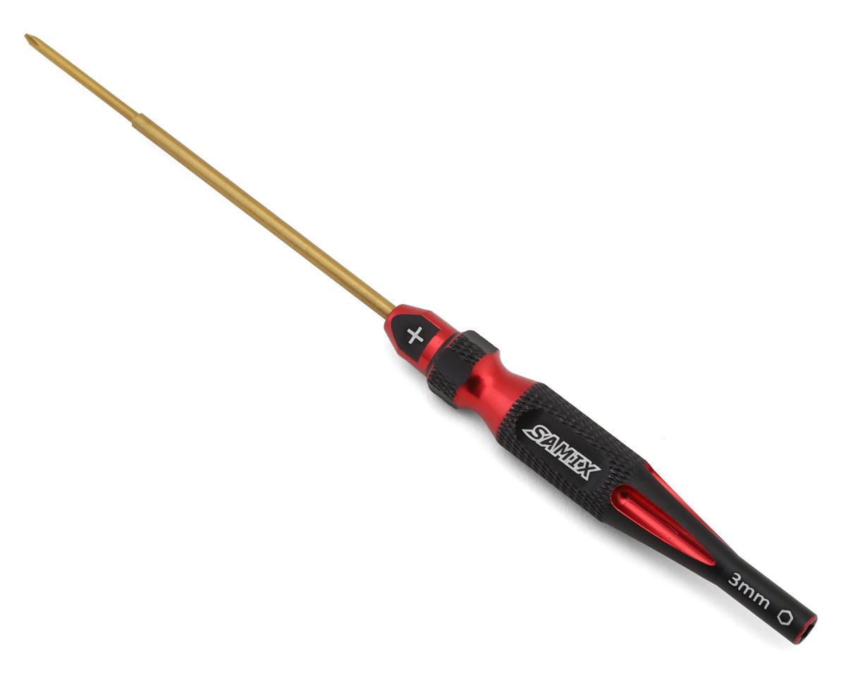 SAMSCX30-SDPH-RD  Samix Axial SCX30 2-in-1 Screw &amp; Nut Driver (Red) (Phillips/3mm Nut)
