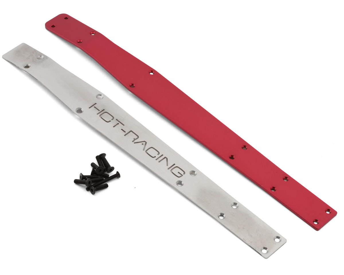 AMN14K02 Hot Racing Arrma® Mini Kraton® Stainless Steel &amp; Aluminum Chassis Brace Set (Red)