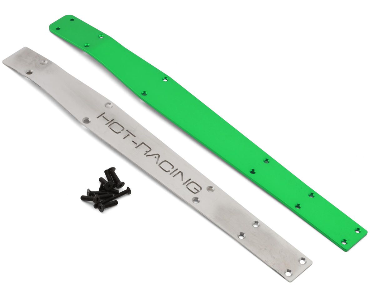 AMN14K05 Hot Racing Arrma® Mini Kraton® Stainless Steel &amp; Aluminum Chassis Brace Set (Green)