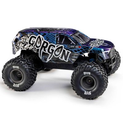 ARA3530T1 1/10 GORGON 223S 2WD RTR Brushless Monster Truck, Blue/Black