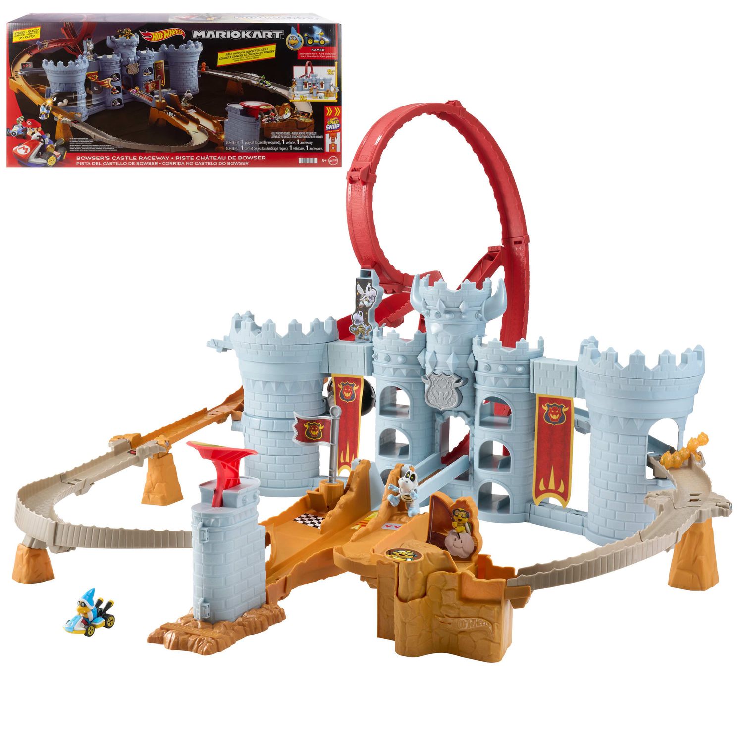 MTTJHD24 Mattel Hot Wheels® Mario Kart™ Bowser's Castle Playset