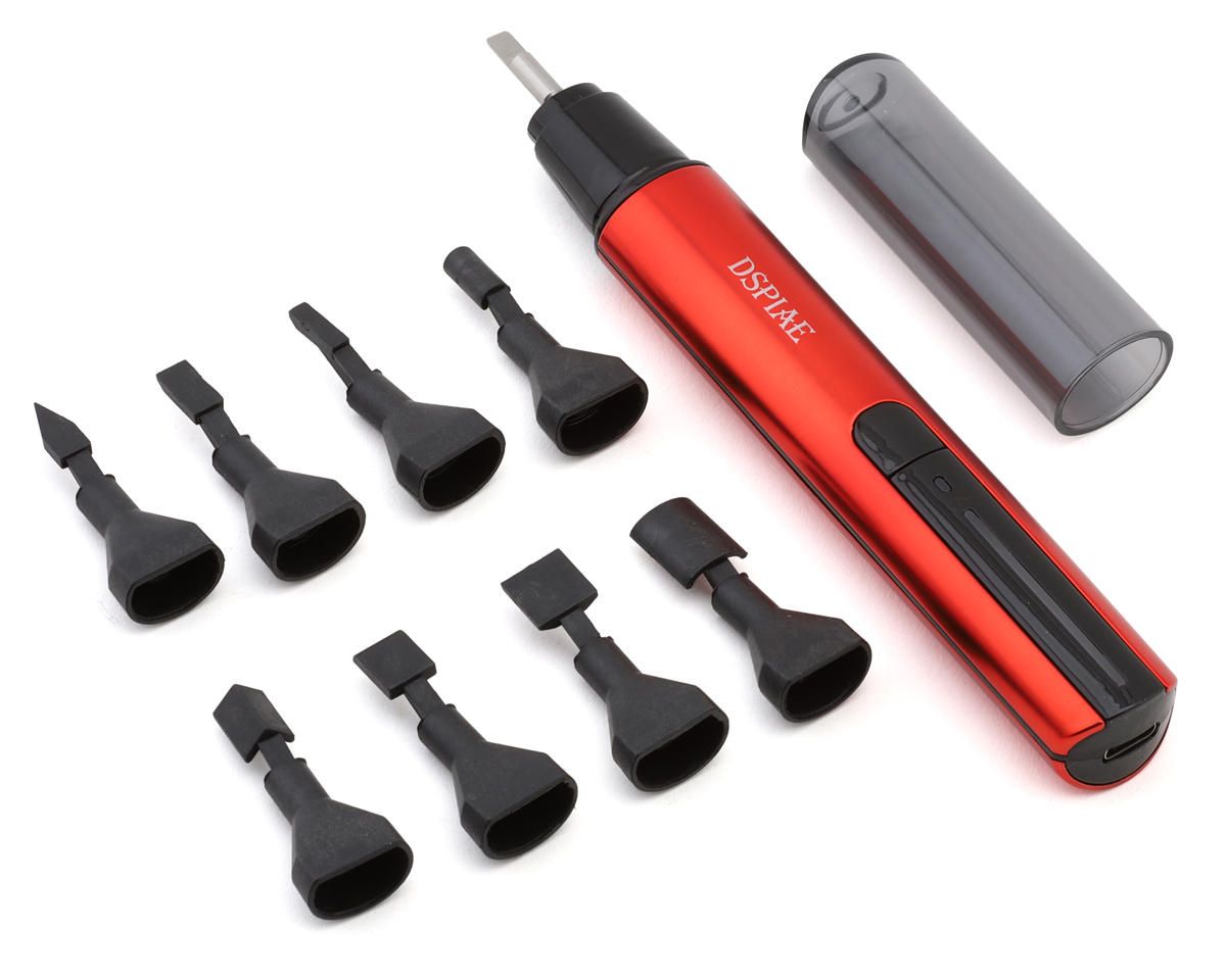 DSPES-A Dspiae "Illusive Shadows" Reciprocating Sanding Pen Set (Red) w/Storage Case &amp; USB-C Cable