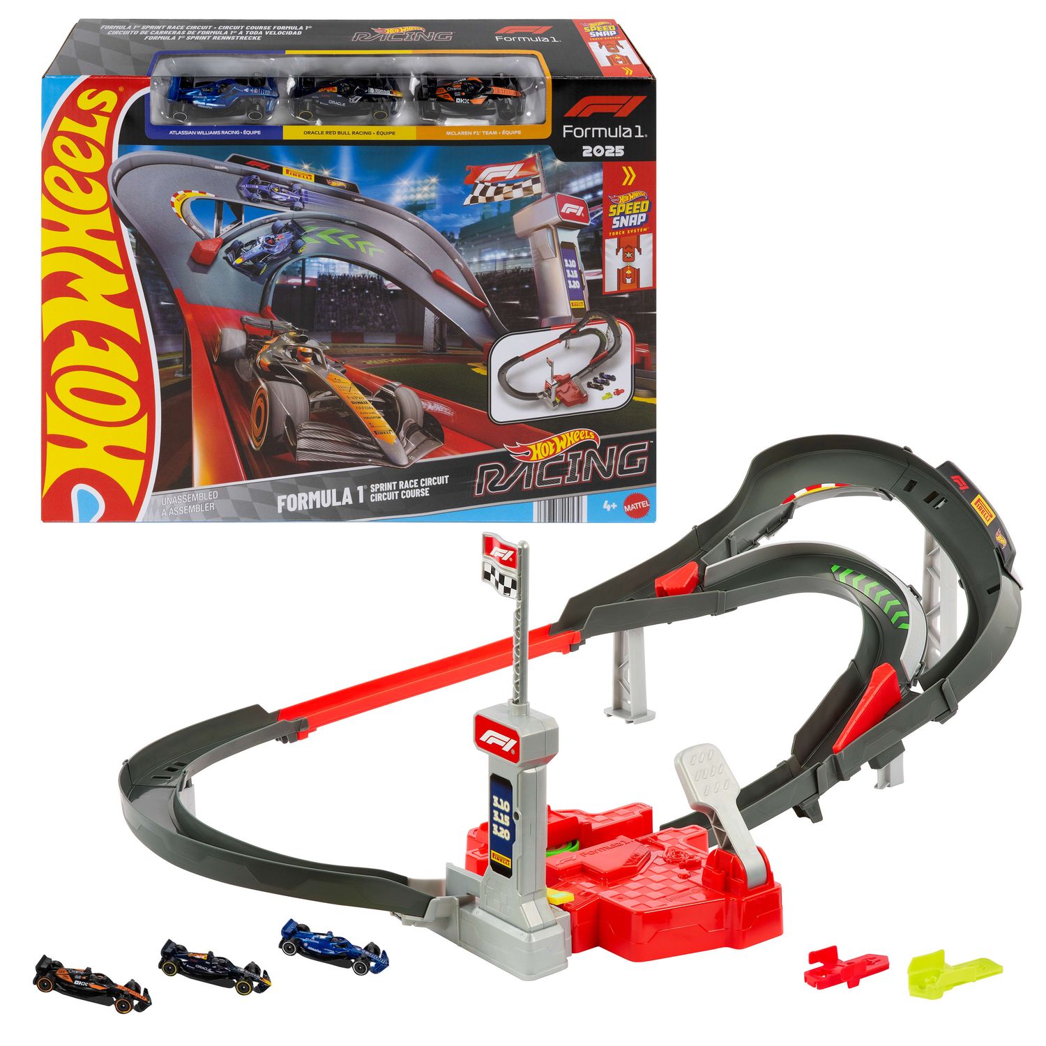 MTTJNN32 Mattel Hot Wheels Formula 1 Sprint Race Circuit Set