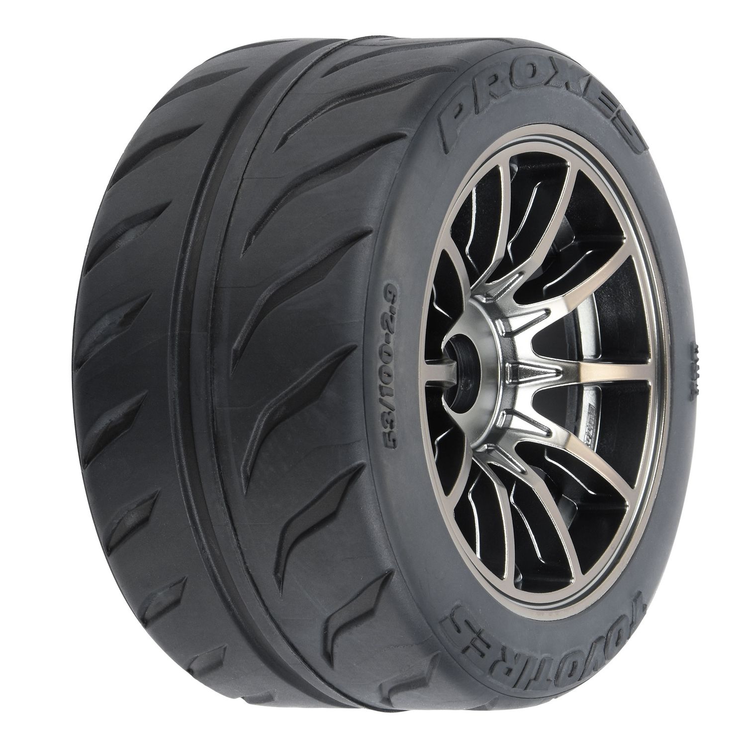 PRO1025711 Toyo Proxes R888R S3 F/R 53/100 2.9" BELTED MTD 17mm Spectre (2)