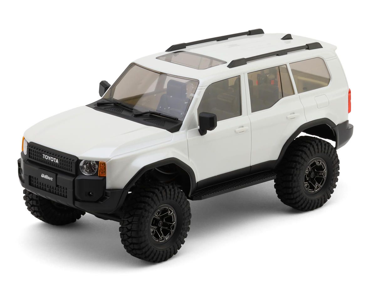 UDI RC UDI RC UCX18 Pro Toyota Land Cruiser Prado 1/18 RTR 4WD Brushless Rock Crawler (White)