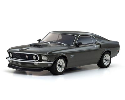 KYO34437T1 Kyosho Fazer Mk2 1969 Ford Mustang Boss 429 Electric 4WD 1/10 RTR Touring Car (Black Jade) w/Syncro KT-231P 2.4GHz Radio