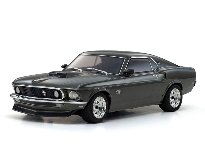 KYO34437T1 Kyosho Fazer Mk2 1969 Ford Mustang Boss 429 Electric 4WD 1/10 RTR Touring Car (Black Jade) w/Syncro KT-231P 2.4GHz Radio