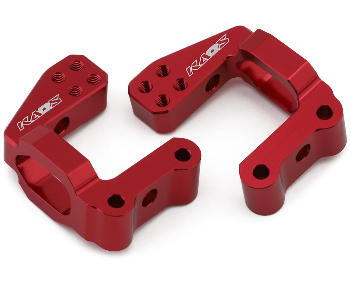 CEGCKM0302 CEN M-Sport Ford Puma Rally CNC Aluminium Steering Hub Carriers (Red) (2)