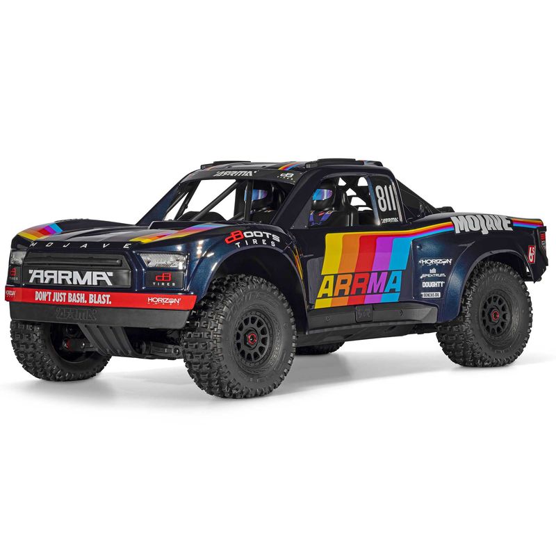 ARA7604V3T1 1/7 MOJAVE 6S 4X4 RTR Brushless Desert Truck, Blue