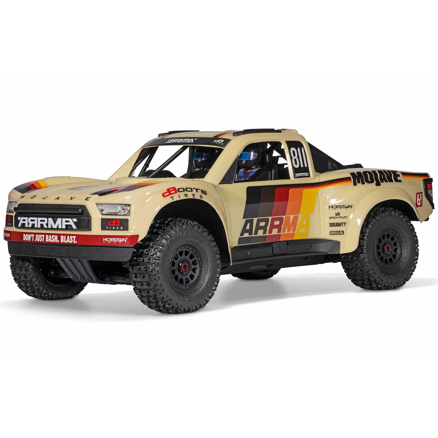 ARA7604V3T2 1/7 MOJAVE 6S 4X4 RTR Brushless Desert Truck, Beige