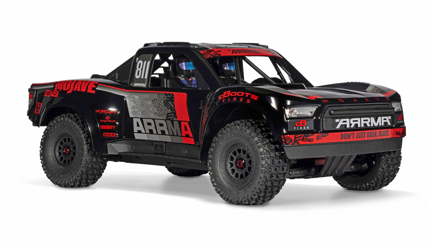 ARA7704V3T1 1/7 MOJAVE 4x4 6S EXB RTR Brushless Desert Truck, Black