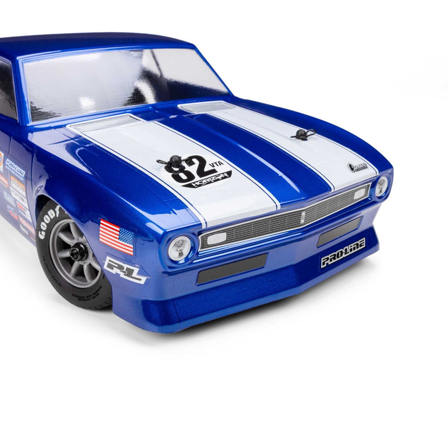 PRO372717 Pre-Cut 1968 Chevy Camaro Clear VTA Body: Losi NASCAR