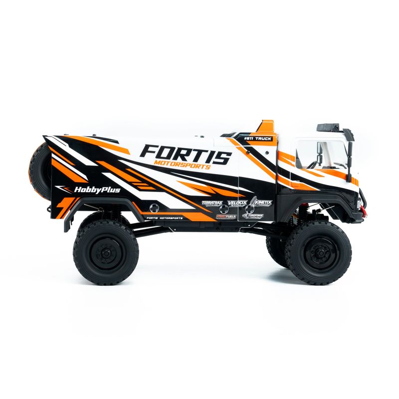 HBP1810810-WH HobbyPlus DKR-4 FORTIS 1/18 4WD Rally Raid Truck RTR Brushed