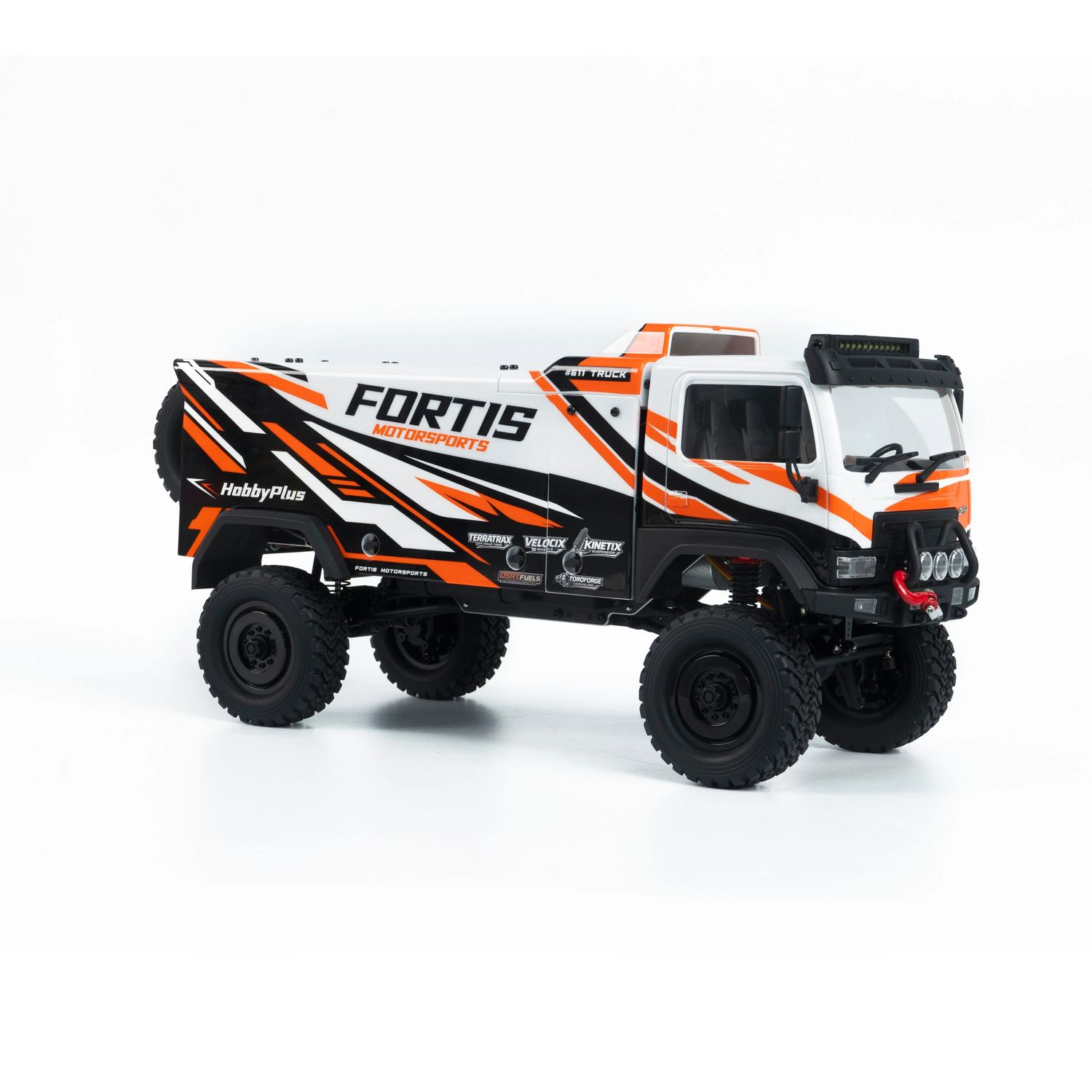 HBP1810820-WH Hobby Plus DKR-4 Fortis 1/18 4WD Brushless RTR Rally Raid Truck 3500KV 2S-3S