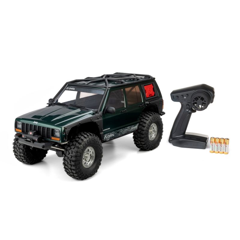 AXI-2037T1 	1/10 SCX10 III Jeep Cherokee XJ 4X4 RTR Brushed Rock Crawler, Green