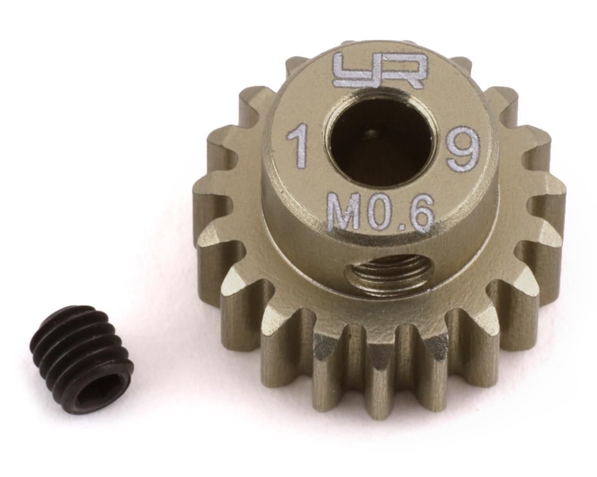 MG-06P19T Yeah Racing Mod 0.6 Hard Coated Aluminum Pinion Gear (19T)