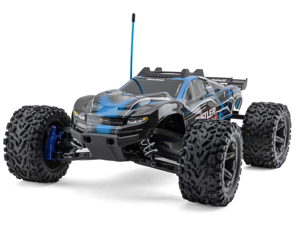 Traxxas Rustler 4X4 BL-2s: 1/10 Scale 4WD Stadium Truck BLUE