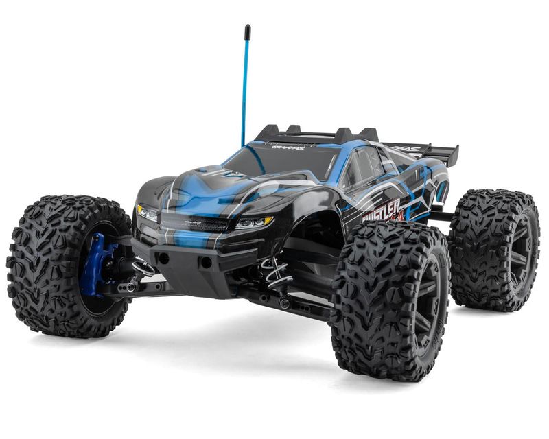 Traxxas Rustler 4X4 BL-2s: 1/10 Scale 4WD Stadium Truck BLUE