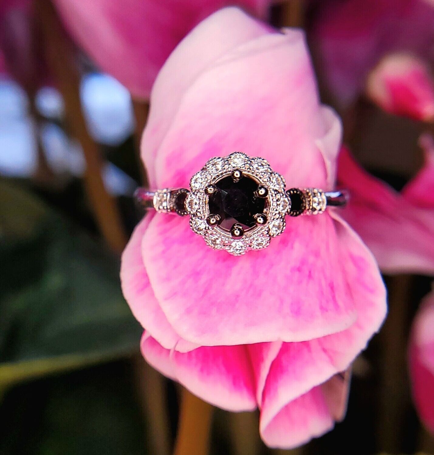 ★SENTIMENTS★ NO.235 [BLACK PINK] RING BlackPink 'Black Spinel & Pink Sapphire' Ring - Discovery