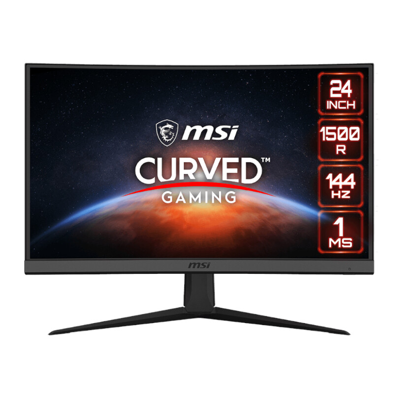 MSI G24C6 23.6″ 1080p VA 144HZ 1ms FHD FreeSync Curved Gaming Monitor