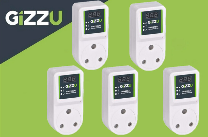 GIZZU Voltage Protector 16A 5 Pack Promotion