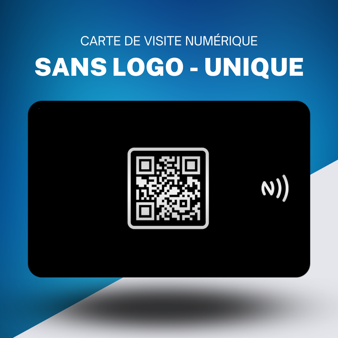 Carte de visite numérique - Sans Logo - Modèle Unique