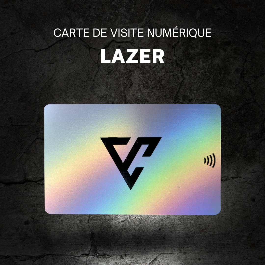 Carte de visite numérique - PVC LAZER