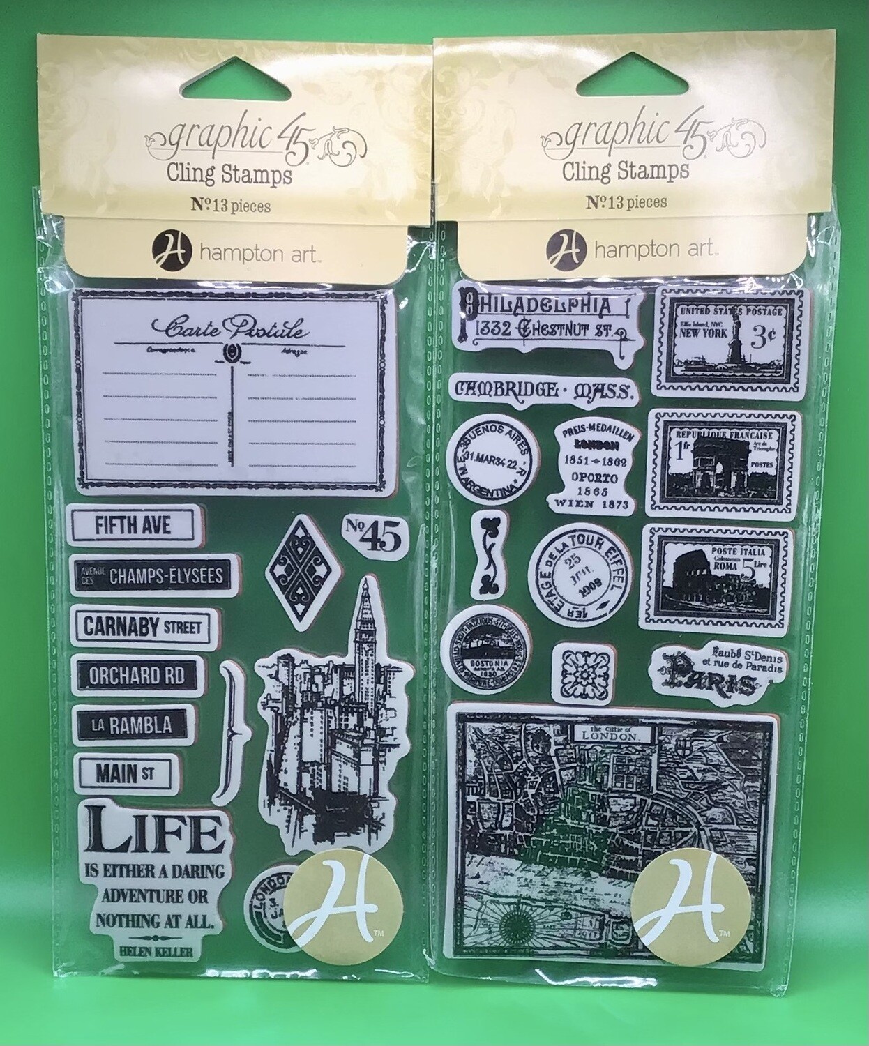 Graphic 45 | Travel Theme Stamps