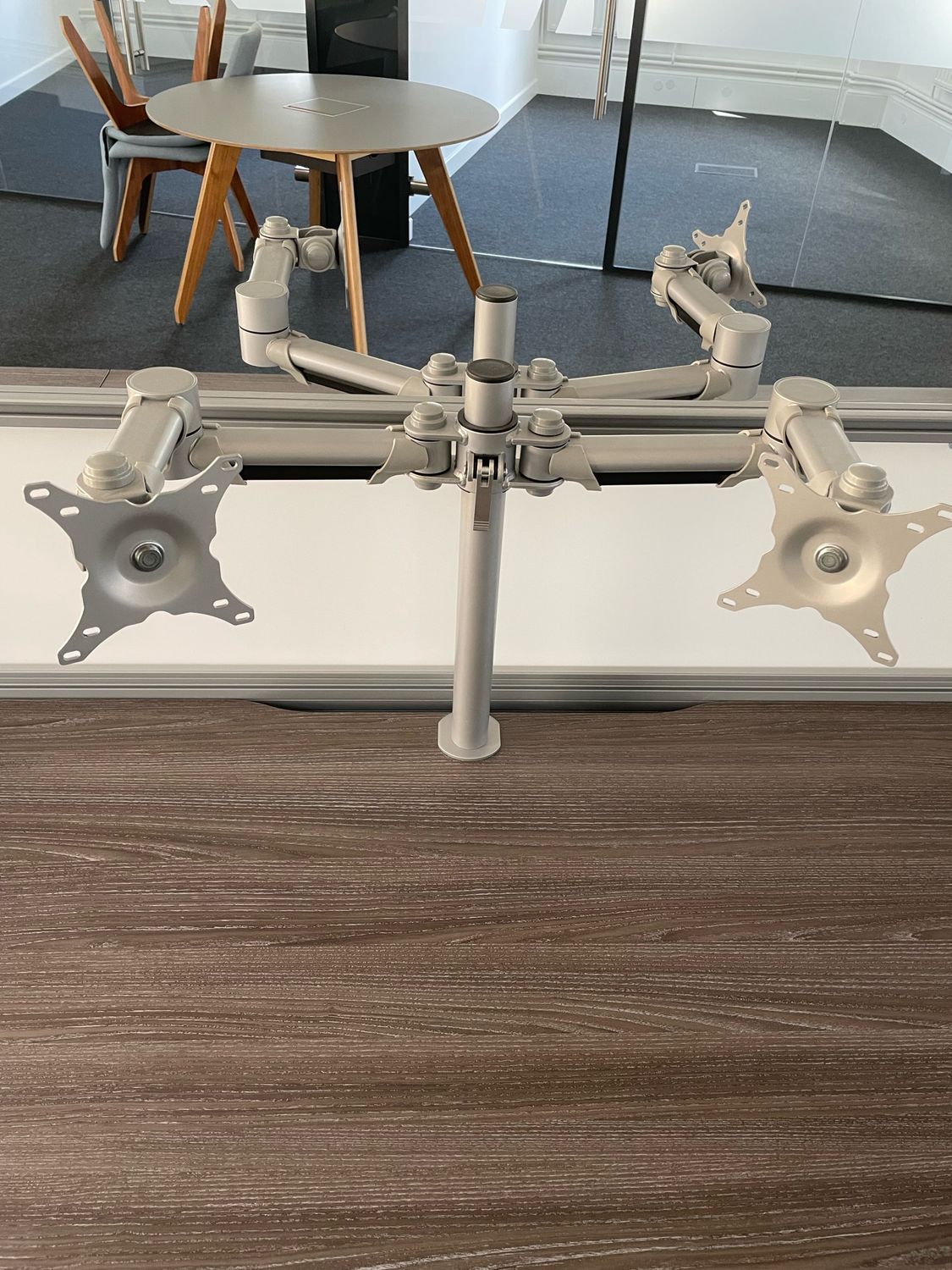 Double Computer Monitor Arms With Clamp