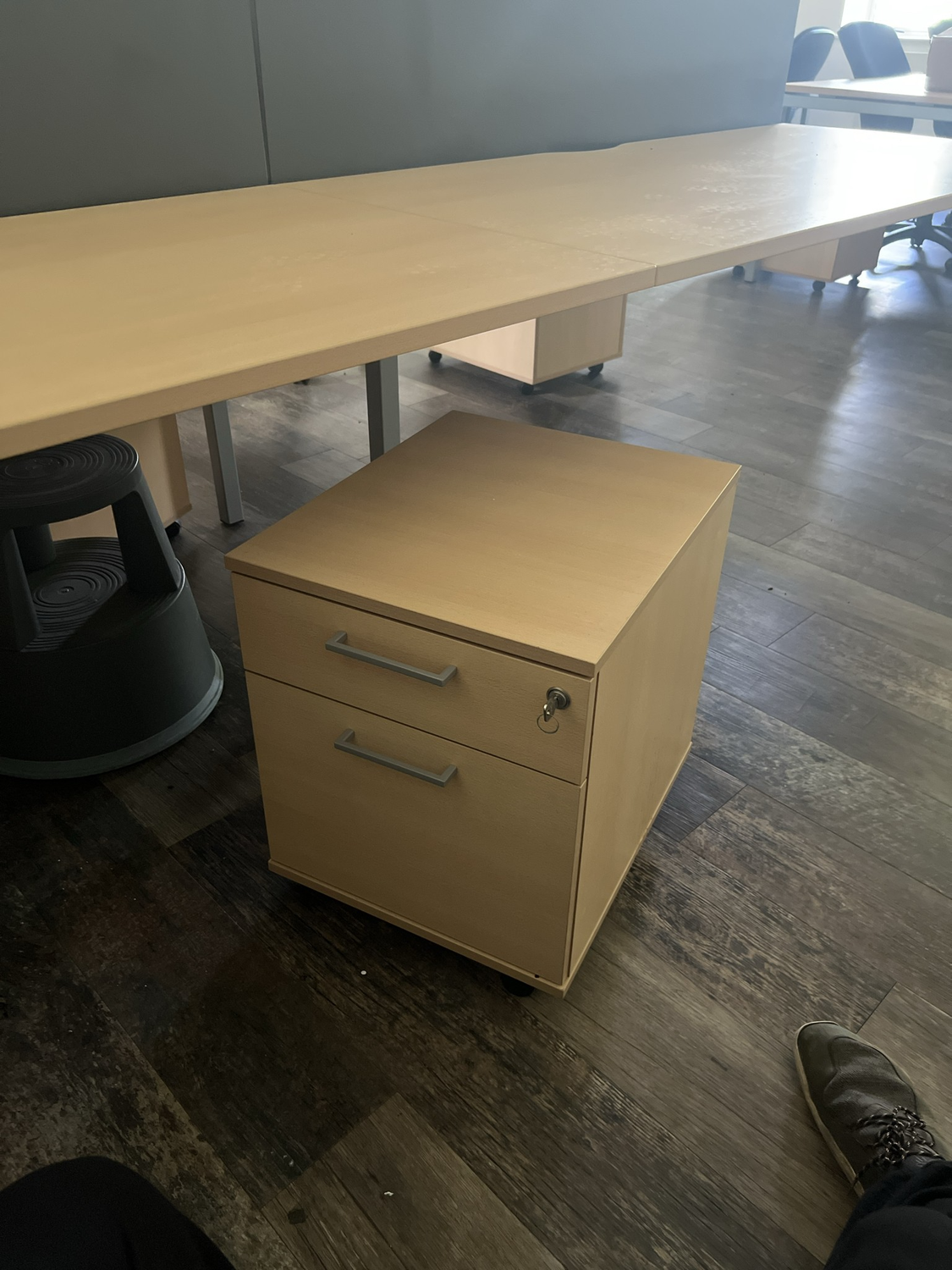 Under Desk Pedestal Maple