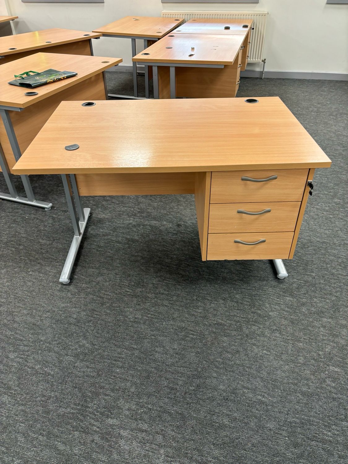 Office Desk With Draws (1.2m X 0.8m)