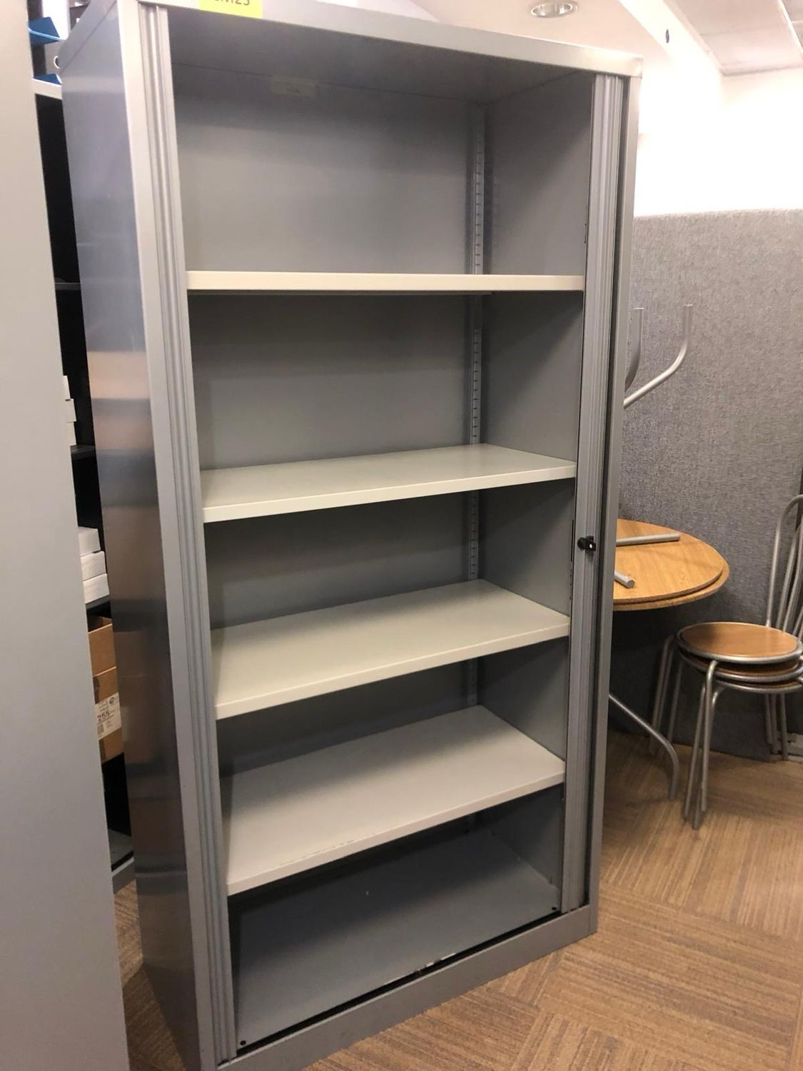 Bisley Tambour Cupboard With Key