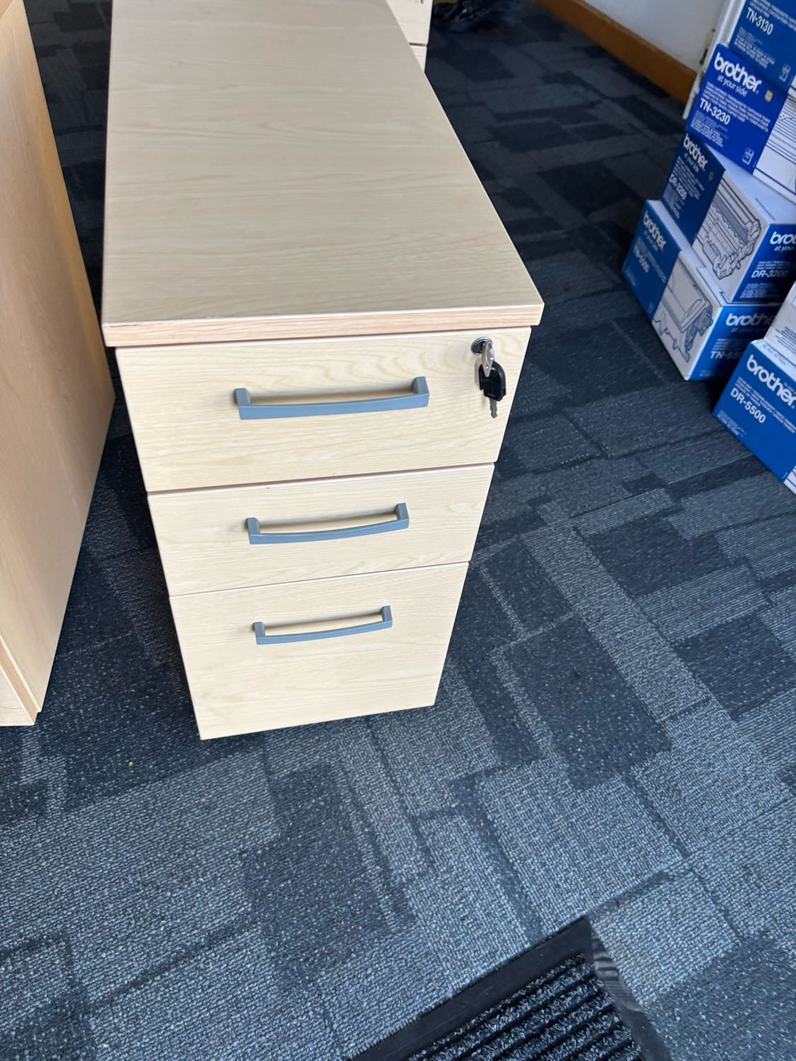 Maple Under Desk Pedestal