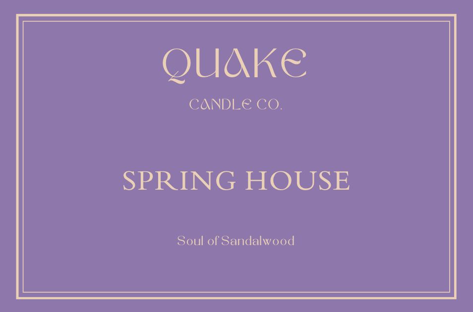 "Spring House" Luxury Candle