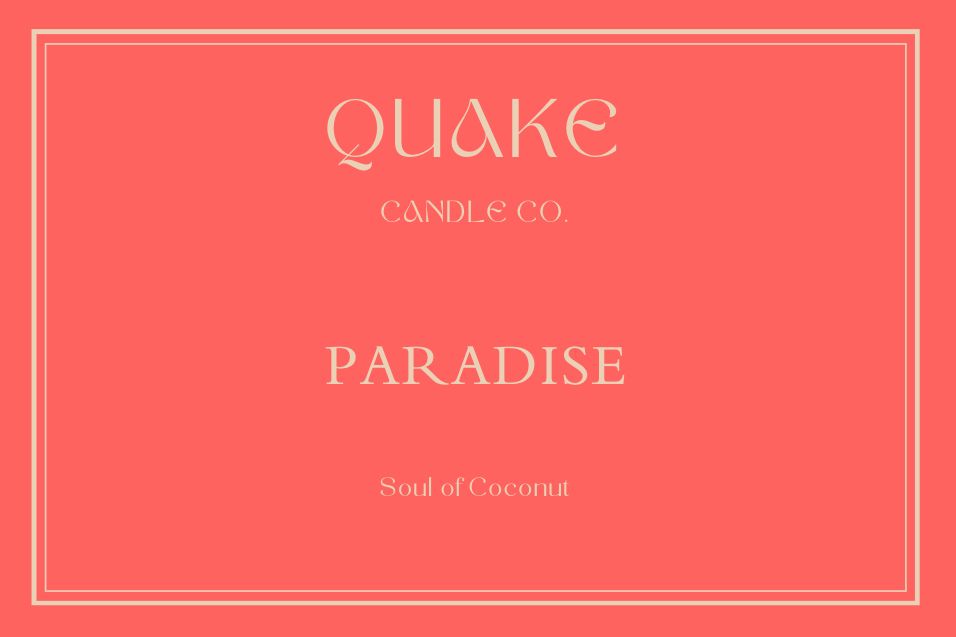 "Paradise" Luxury Candle