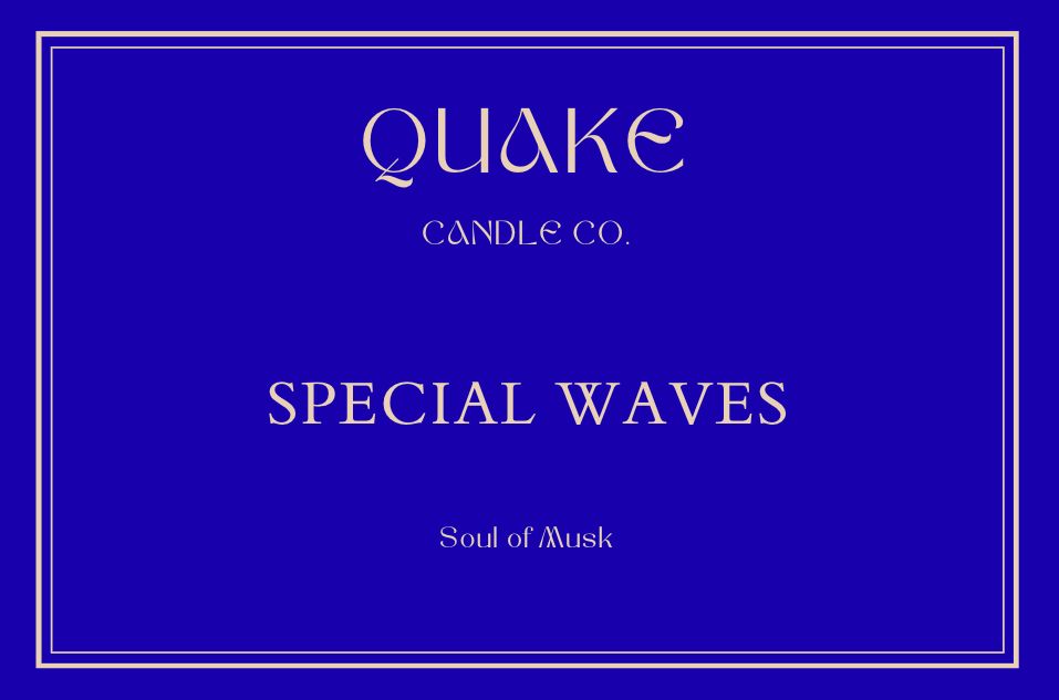 "Special Waves" Luxury Candle