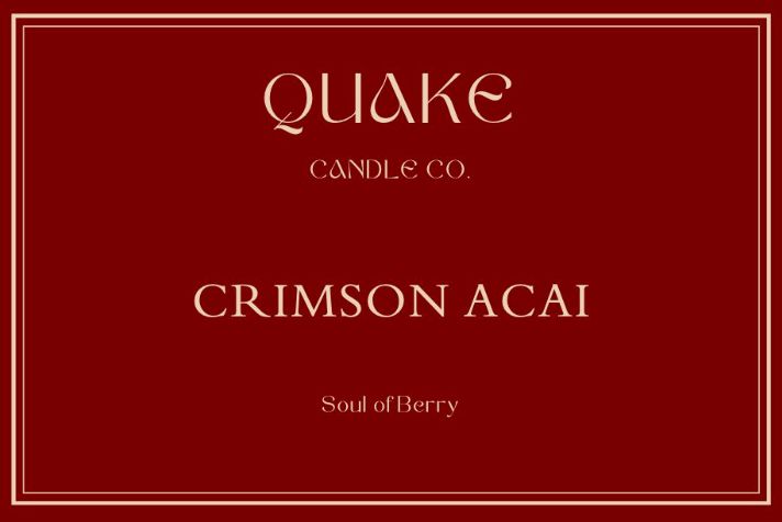Crimson Acai Travel Candle 4oz