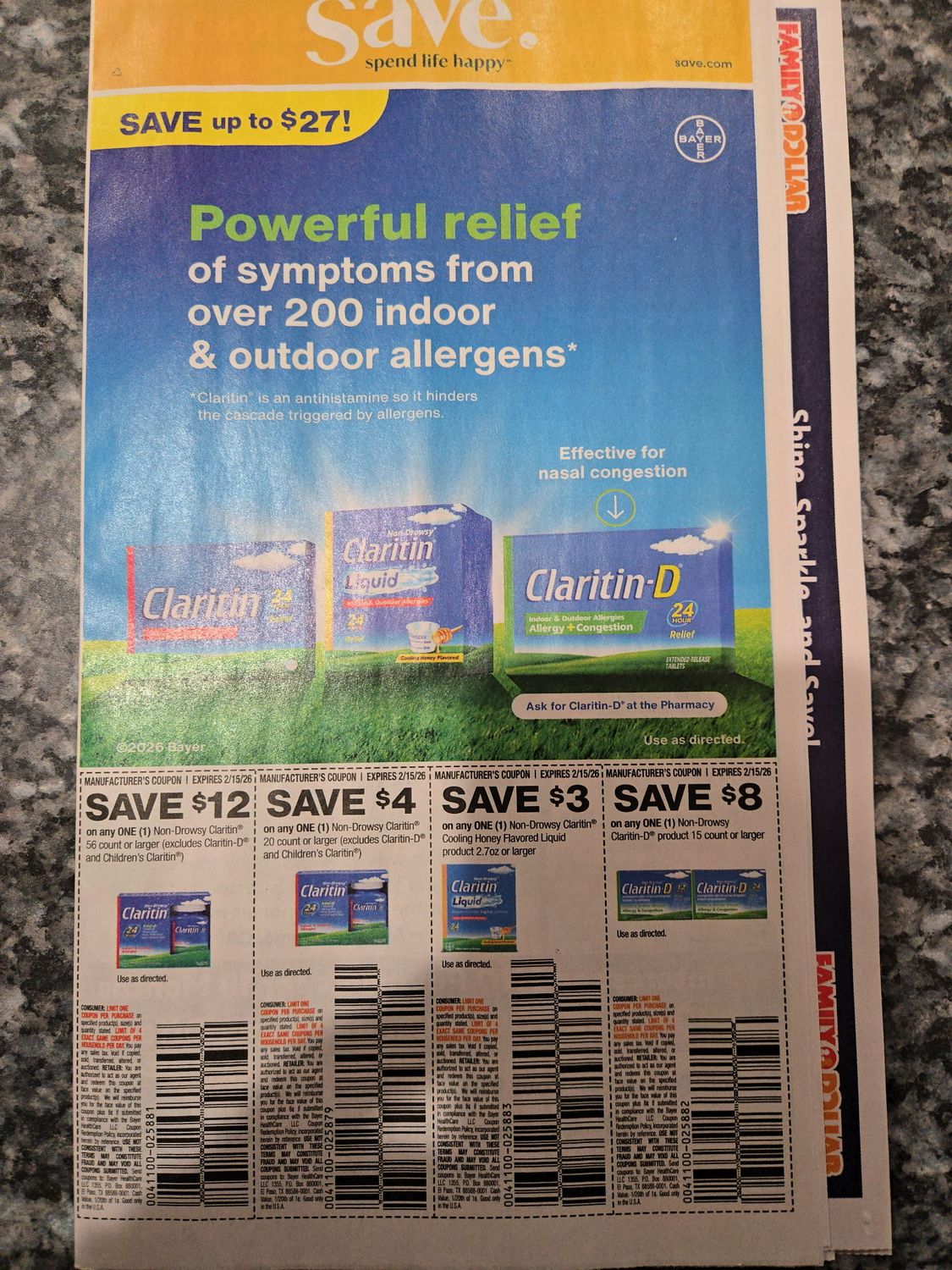 10 Early 2/1 Save &amp; 4 flyers Shipped With Usps Priority