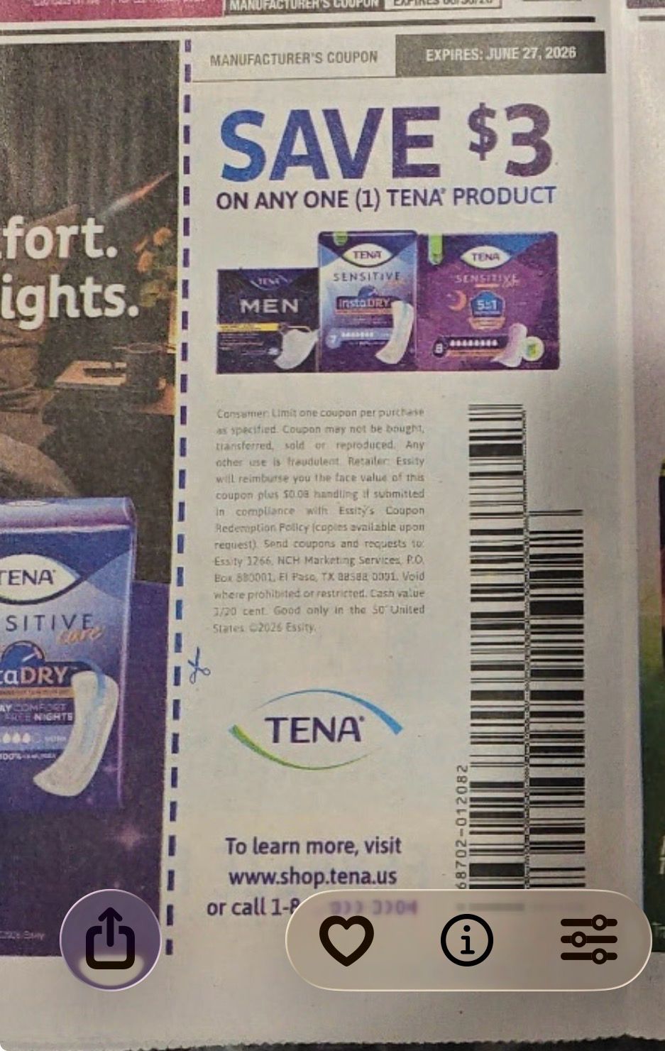 20 Strips Of Tena