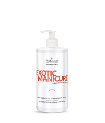 EXOTIC MANICURE Regenerating hand and nail cream 500ml