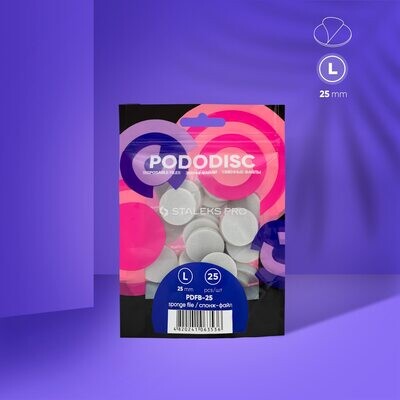 Disposable files-sponges PDFB for pedicure disc Pododisc 25 pcs