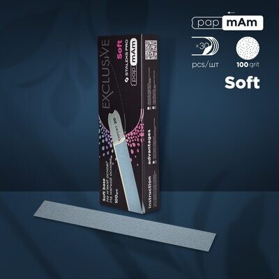 Disposable files papmAm DFCX-20 for straight nail file (soft base) 30 pcs