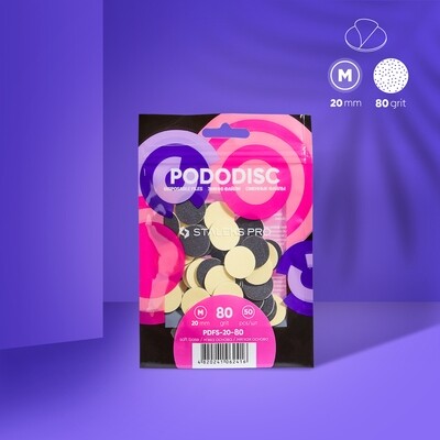 Disposable files PDFS-20 on a soft base for pedicure disc M, 50pc