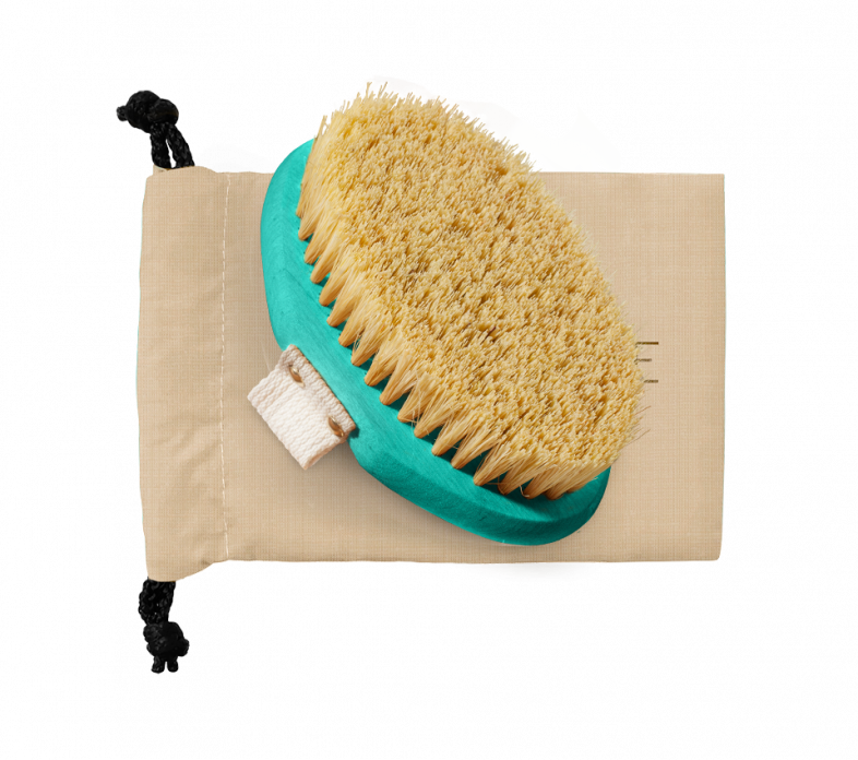 COLORED DRY MASSAGE BRUSH TRAVEL EDITION